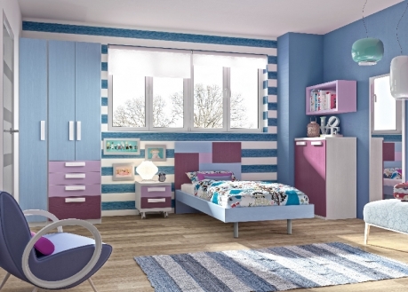 dormitorio infantil tradicional con un estilo actual